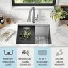 24&rdquo; Workstation Undermount Single Bowl 16 Gauge Stainless Steel Laundry Utility Kitchen Sink with WorkFlow&trade; Ledge and Accessories